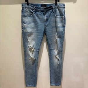 RTA Stylish Blue Distressed Men's Jeans